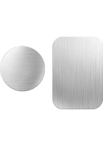 Gümüş Kare Yuvarlak Stil Fimilef Çizim Metal Plaka Disk Mıknatıs Araç Telefon Tutacağı Demir Sac Etiket Manyetik Cep Telefonu Tutucu Araç Standı Montajı (Yurt Dışından)