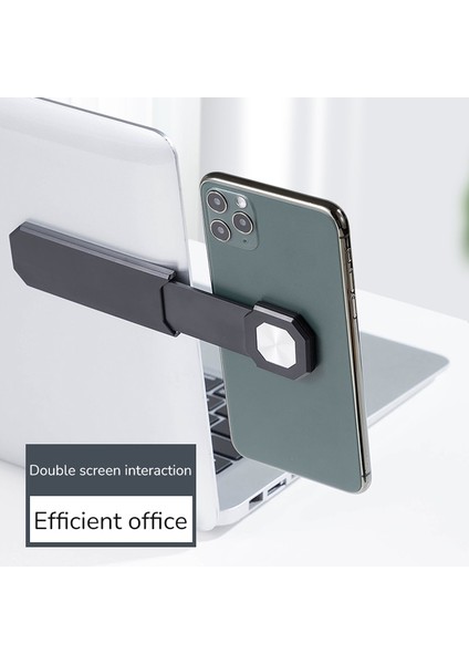 Gri Stil Lovebay Cep Telefonu Standı Tutucu Çoklu Ekran Desteği Dizüstü Bilgisayar Yan Montajı Bağlı Tablet Bilgisayar Standı Ekran Destek Çerçevesi (Yurt Dışından)