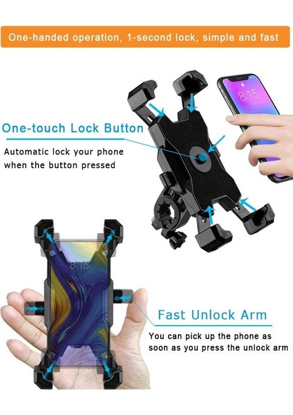 01 Sarı Stil Belka Evrensel Bisiklet Telefon Tutucu Motosiklet Bisiklet Telefon Tutucu Gidon iPhone Samsung Için Montaj Braketi Standı (Yurt Dışından)