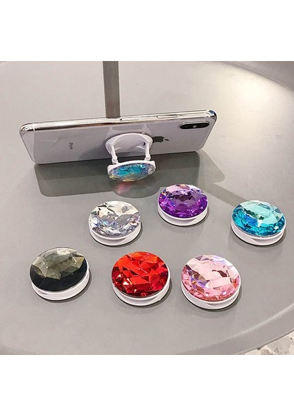 3DM02 Stili 3D Elmas Evrensel Telefon Tutucu Tablet Standı Tutucu Telefon Yüzük Standı Katlanabilir Cep Telefonu Tutucu Standı Kavrama Tutucu Soket (Yurt Dışından) fırsatları