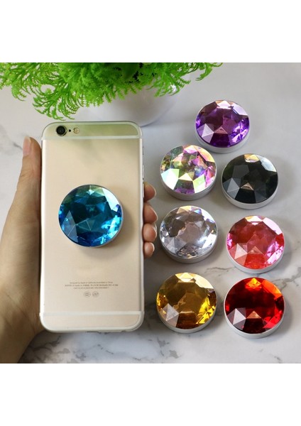 3DM02 Stili 3D Elmas Evrensel Telefon Tutucu Tablet Standı Tutucu Telefon Yüzük Standı Katlanabilir Cep Telefonu Tutucu Standı Kavrama Tutucu Soket (Yurt Dışından) indirimleri