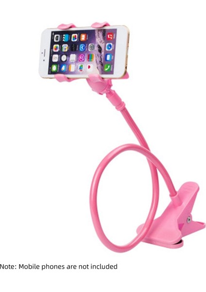 Pembe Stil Evrensel Telefon Tutucu Yatak Klipsi Tembel Esnek Gooseneck Kelepçe Uzun Arms iPhone Android Için Montaj Yatak Masası Cep Telefonu Tutucu (Yurt Dışından)