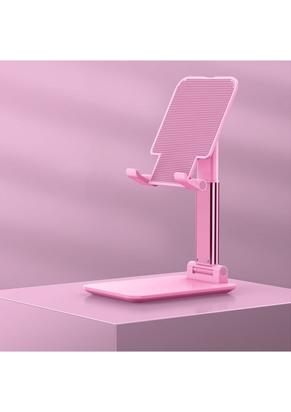 Pembe-Zhong Tarzı Evrensel Masaüstü Cep Telefonu Tutucu IPhone IPad Ayarlanabilir Tablet Için Standı Katlanabilir Masa Cep Telefonu Masa Standı Tutucu (Yurt Dışından)