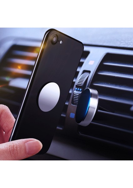 Metal Plaka Stili 360 ° Dönebilen Havalandırma Deliği Manyetik Araba Braketi Gps Navigasyon Için Uygun Evrensel Mıknatıs Araba Braketi Mıknatıs Tutucu (Yurt Dışından) indirimleri