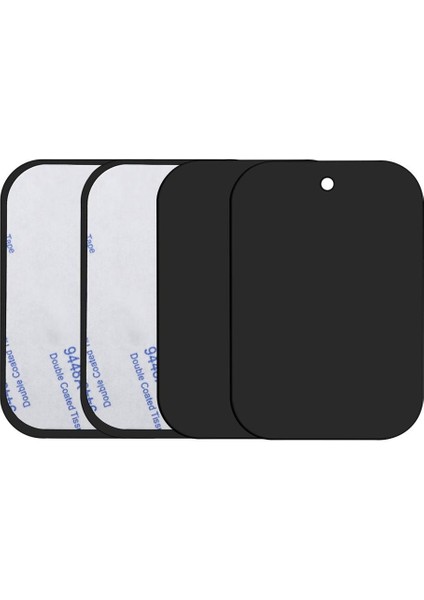 4 Adet Dikdörtgen Tarzı Evrensel Mıknatıs Tutucu Aksesuarları Yedek Metal Plaka Manyetik Araç Telefon Tutacağı Metal Plaka Demir Plaka Yapıştırıcı ile (Yurt Dışından)