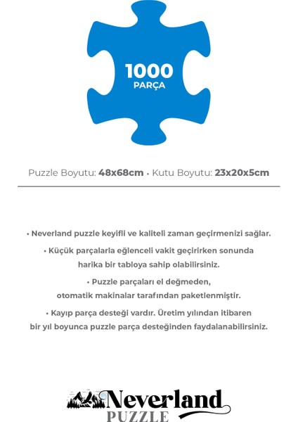 1000 Parça Puzzle - Umbrellas (Şemsiyeler)