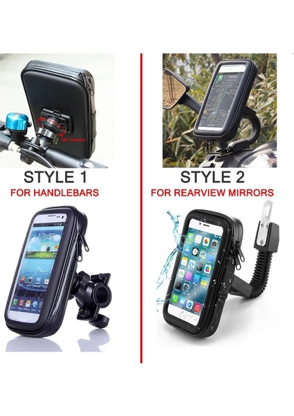 Zj2 Zj3 Xl Stili Motosiklet Telefon Tutucu Desteği Moto Bisiklet Dikiz Aynası Tüm Akıllı Telefonlar Için Montaj Su Geçirmez Scooter Telefon Çantası Standı (Yurt Dışından) fırsatları