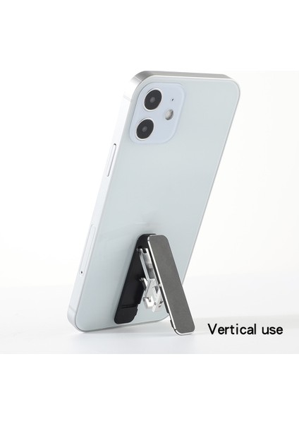 Gri Stil Yeni Metal Ultra Ince Cep Telefonu Tutucusu Yapışkan Arka Etiket Destek Fonksiyonu Mini Halka Toka Taşınabilir ve Taşınabilir Canlı (Yurt Dışından) fiyatları