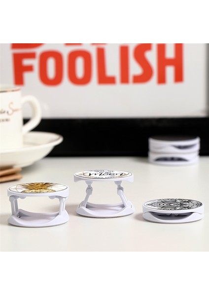 Kbd-Zdzjbai-Dlsenjoy Stili Lüks Mermer Genişleyen Telefon Standı Kavrama Parmak Rring Desteği iPhone Için Düşme Önleyici Yuvarlak Katlanabilir Cep Telefonu Tutucu (Yurt Dışından) fırsatları