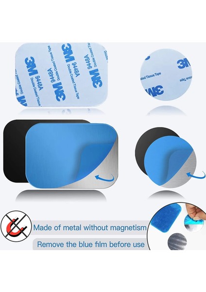 1 Adet Siyah 40X40 Tarzı Evrensel Ince Metal Plaka Manyetik Araç Telefonu Tutacağı Demir Levha Etiket Diski Cep Telefonu Için Mıknatıs Tutucu Montaj Standı (Yurt Dışından) indirimleri