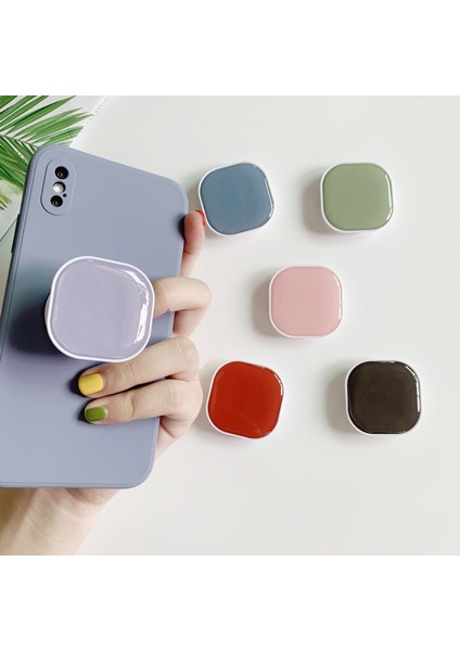 Renk 1 Tarzı Evrensel Kavrama Tok Telefon Tutacağı Standı Moda Parmak Soketi Katlanır Genişleyen Braketi iPhone Akıllı Telefon Aksesuarları (Yurt Dışından) modelleri