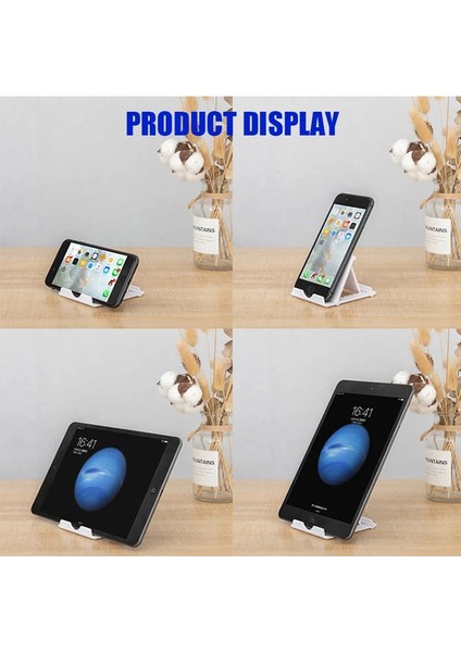 Kaymaz Çıkartma Stili Katlanır Cep Telefonu Standı Tutucu Masa Desteği iPhone iPad Tablet Için Ayarlanabilir Telefon Masa Braketi Masaüstü Katlanabilir Montaj (Yurt Dışından) modelleri