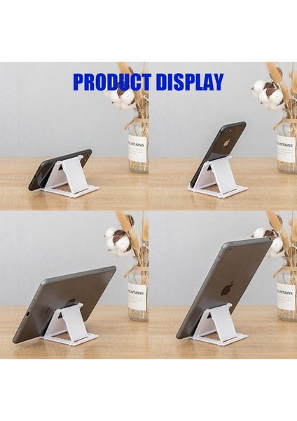 Kaymaz Çıkartma Stili Katlanır Cep Telefonu Standı Tutucu Masa Desteği iPhone iPad Tablet Için Ayarlanabilir Telefon Masa Braketi Masaüstü Katlanabilir Montaj (Yurt Dışından) fırsatları