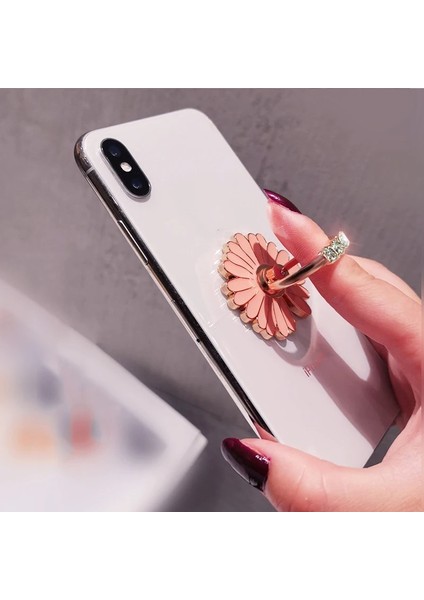 Mor - Küçük Papatya Stili Parmak Yüzük Tutucu Standı gr Cep Telefonu Araba Için Döner Manyetik Dağı Ayı Telefon Arka Sticker Pad Evrensel Braket (Yurt Dışından) fiyatları