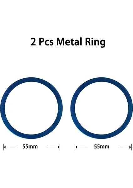 2 Adet Metal Yüzük Tarzı Manyetik Etiket Yüzük Akıllı Telefon Mıknatıs Metal Plaka Deri Demir Levhalar Magsafe Şarj Cihazı Cüzdan Araç Tutucu iPhone 8 Için Stand (Yurt Dışından)
