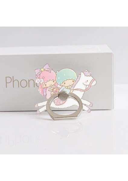 No.9 Tarzı Melody Twins Star Cep Telefonu Tutacağı Evrensel Telefon Zil Tutacağı Telefon Standı Parmak Yüzük Tutacağı Masalar iPhone Için Destek (Yurt Dışından)