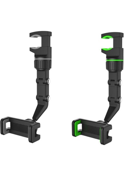 Yeşil Stil Evrensel Çok Fonksiyonlu Cep Telefonu Tutucu Araba Dikiz Aynası Arka Koltuk Video Fotoğraf Çekimi Araç Telefonu Tutacağı (Yurt Dışından) fiyatları