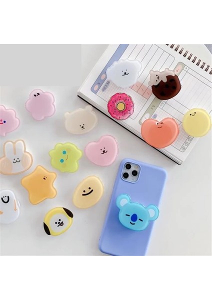 C Stili Meyve Ayı Kore Karikatür Genişleyen Cep Telefonu Tutucu Standı Kavrama Montaj Telefon Soketi Akıllı Telefon Cebi Masaüstü Stand Braketi (Yurt Dışından) fiyatları