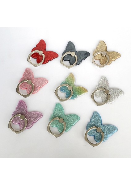 Yeşil Stil Telefon Zil Standı Tutucu Kelebek Bling Glitter Evrensel 360 Derece Tutucu (Yurt Dışından) fırsatları