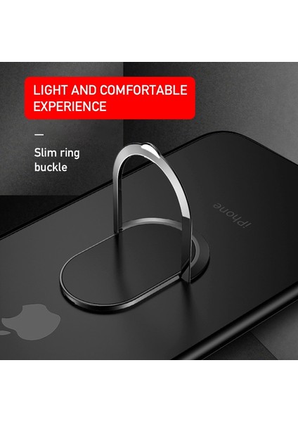 Siyah Stil Evrensel Parmak Yüzük Tutucu Manyetik Telefon Tutucu Araç Telefon Tutacağı Standı Cep Telefonları Mıknatıs Iphone Için Akıllı Telefon Desteği (Yurt Dışından) fiyatları