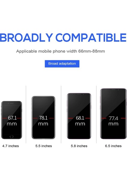 Gümüş Tarzı Evrensel Kaymaz Araç Telefonu Tutucu Hava Soketi Montaj Klipsi Kelepçe Ayarlanabilir Cep Telefonu Standı Braketi Gps Araba Styling Araçları (Yurt Dışından) fırsatları