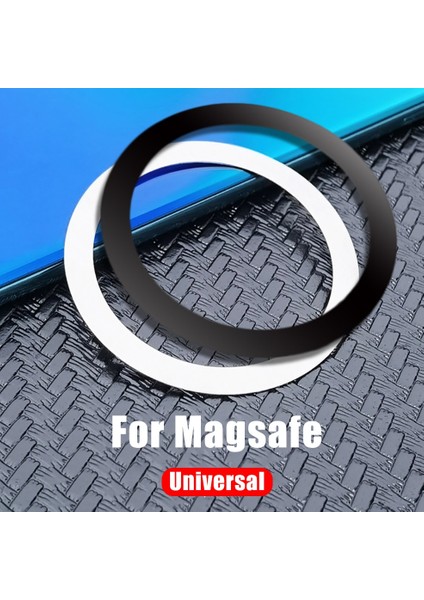 51X61MM-4 Adet Tarzı Evrensel Metal Etiket Yüzük Magsafe Kablosuz Şarj Cihazı Cüzdan Araba Kablosuz Şarj Cihazı Tutucu Manyetik Plaka Sayfası IPHONE12 Için (Yurt Dışından) modelleri