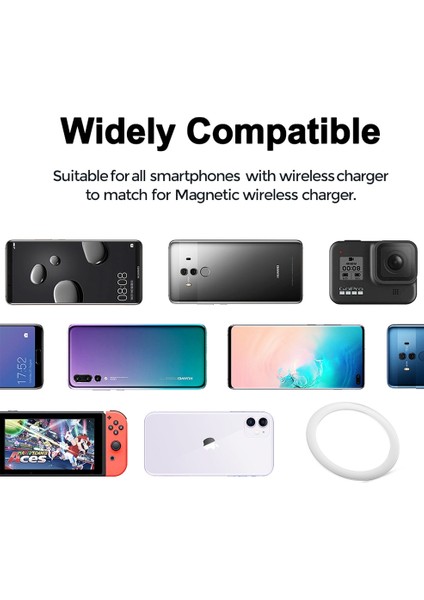 51X61MM-4 Adet Tarzı Evrensel Metal Etiket Yüzük Magsafe Kablosuz Şarj Cihazı Cüzdan Araba Kablosuz Şarj Cihazı Tutucu Manyetik Plaka Sayfası IPHONE12 Için (Yurt Dışından) indirimleri