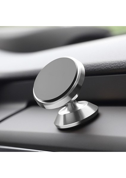 Gümüş Tarzı Manyetik Araç Telefonu Tutacağı Evrensel 360 Döndürme Güçlü Mıknatıslı Telefon Araç Tutacağı Pano Için Montaj Tüm Telefonlara Uygun (Yurt Dışından)