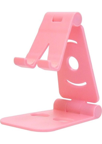 Pembe Stil Cep Telefonu Tutucu Koltuk Masaüstü IPAD Tablet Şarj Tabanı Çift Ayarlanabilir Raf Ev Depolama Sahipleri Cep Telefonu Aksesuarları (Yurt Dışından)