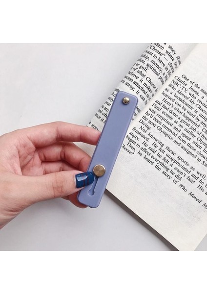 No.18 Tarzı Düz Renk Bilek Bandı El Bandı Parmak Kavrama Cep Telefonu Tutucu Standı Itin Çekin Evrensel Telefon Soketi Tutucu Halka Kavrama Kemeri (Yurt Dışından)