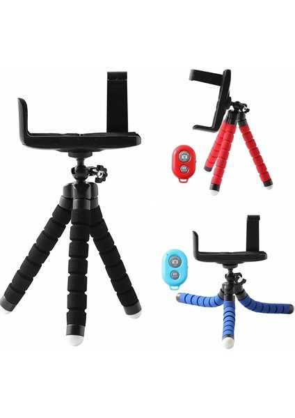 Kırmızı Uzaktan Kumanda Stili Cep Telefonu Tutucu Esnek Ahtapot Tripod Cep Telefonu Kamerası Için Braket Selfie Standı Monopod Desteği Fotoğraf Uzaktan Kumanda 08 (Yurt Dışından) fiyatları