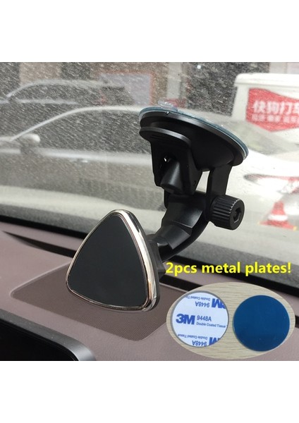 Üçgen Tarzı 360 Dönebilen Manyetik Araç Telefonu Tutacağı Araç Tutacağı Mıknatıs Ön Cam Araç Telefonu Tutacağı Gps Standı Ekranı Elinizi Serbest Bırakın (Yurt Dışından)