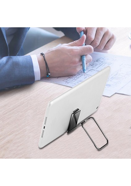 Siyah Stil Çift Sihirli Manyetik Araç Telefonu Tutucu Standı Cep Telefonu Metal Telefon Tutacağı Katlanabilir Masa Cep Telefonu Için Standı Evrensel (Yurt Dışından) indirimleri