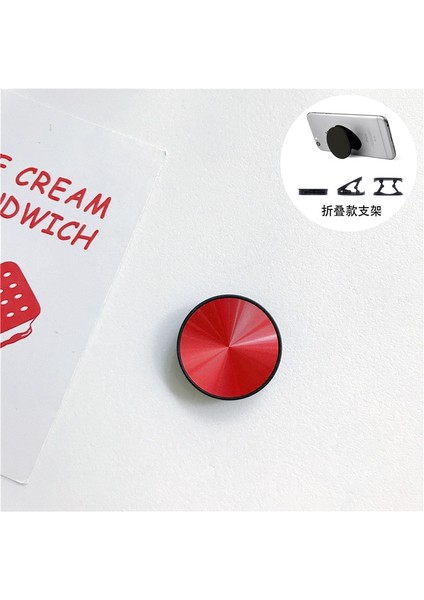 Kırmızı Stil Evrensel Parmak Kavrama Tutacağı Akıllı Telefon Cd'si Için Esnek Stand Parmak Yüzük Braketi Metal Yüzeyi Genişleyen Telefon Tutacağı Tutun (Yurt Dışından)