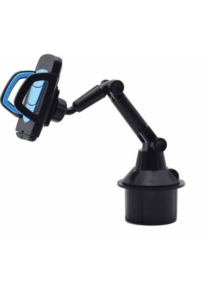 Mavi Stil Ayarlanabilir Açı Araba Bardak Tutucu Cep Telefonu Montaj Standı Cep Telefonları Için Beşik Araba Bardak Çift Telefon ve Ped Tutucu (Yurt Dışından)