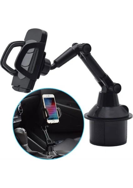 Mavi Stil Ayarlanabilir Açı Araba Bardak Tutucu Cep Telefonu Montaj Standı Cep Telefonları Için Beşik Araba Bardak Çift Telefon ve Ped Tutucu (Yurt Dışından) fiyatları