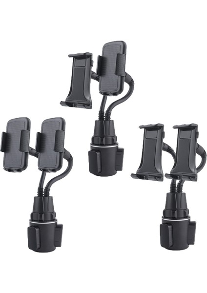 Mavi Stil Ayarlanabilir Açı Araba Bardak Tutucu Cep Telefonu Montaj Standı Cep Telefonları Için Beşik Araba Bardak Çift Telefon ve Ped Tutucu (Yurt Dışından) modelleri