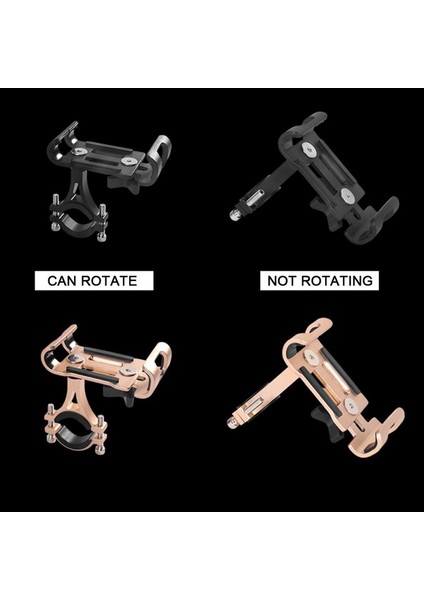 Siyah Stil Bisiklet Cep Telefonu Tutucu Telefon Tutucu Motosiklet Metal 360 Derece Dönebilen Dağ Bisikleti Gidon Telefon Navigasyon Desteği (Yurt Dışından) modelleri