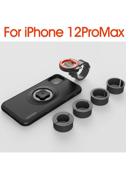 12MAX Stili Için Montaj Kiti Motosiklet Telefon Tutucu iPhone Pro Xsmax 8plus Se Dağ Bisikletimoto Montajlı Cep Telefonu Çanta Standı Darbeye Dayanıklı Kılıf (Yurt Dışından)