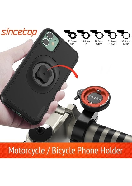 12MAX Stili Için Montaj Kiti Motosiklet Telefon Tutucu iPhone Pro Xsmax 8plus Se Dağ Bisikletimoto Montajlı Cep Telefonu Çanta Standı Darbeye Dayanıklı Kılıf (Yurt Dışından) fiyatları