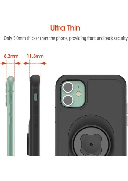 12MAX Stili Için Montaj Kiti Motosiklet Telefon Tutucu iPhone Pro Xsmax 8plus Se Dağ Bisikletimoto Montajlı Cep Telefonu Çanta Standı Darbeye Dayanıklı Kılıf (Yurt Dışından) indirimleri