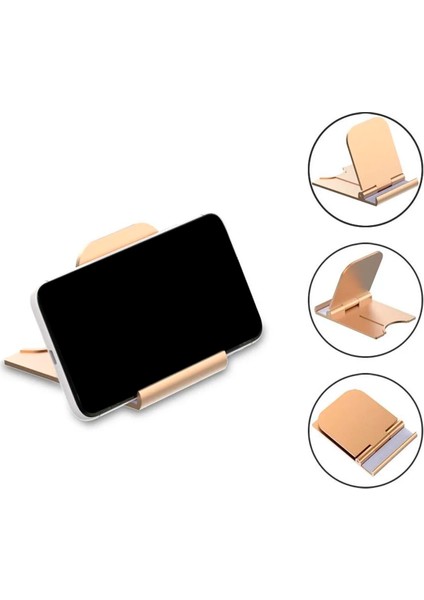 Siyah Stil Cep Telefonu Tutucu Masaüstü Katlanır Küçük Basit Taşınabilir Evrensel Tablet Bilgisayar Standı Için Telefon Standı Telefon Kickstand (Yurt Dışından)