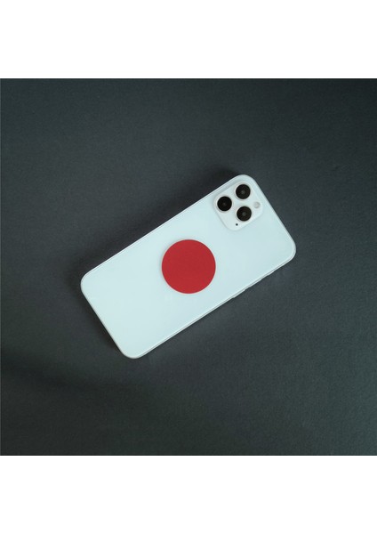 Kırmızı Stil 2 Paket Metal Disk Etiket Levha Araba Manyetik Telefon Tutucu Evrensel Yuvarlak Demir Montaj Cep Telefonu Mıknatıs Standı Plaka (Yurt Dışından)