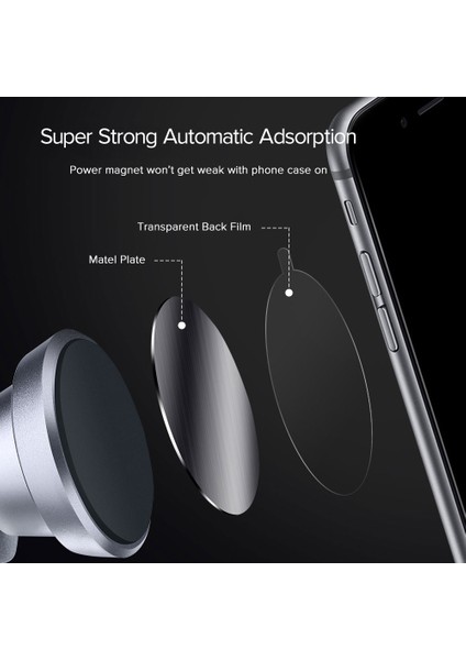 Stickery-4 Paket Stili Supteack Metal Plaka Disk Manyetik Araç Tutucu Için Demir Levhalar Sticker Mıknatıs Cep Telefonu Tutucu Araba Hava Montaj Standı (Yurt Dışından) modelleri