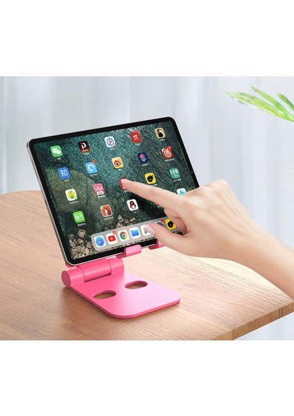 Siyah Stil Taşınabilir Mini Cep Telefonu Tutucu Katlanabilir Masa Standı Tutucu iPhone Android Telefon Için 4 Derece Ayarlanabilir Evrensel (Yurt Dışından) modelleri