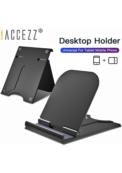 Gri Tarzı Accezz Masaüstü Tutucu Telefon Standı Evrensel iPhone Pro 7 x iPad Huawei Destek Braketi 180 Derece Ayarlanabilir Tablet (Yurt Dışından) fiyatları