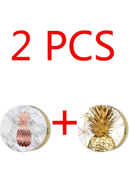 A1591A1217 Stili En Li Ananas Metal Plaka Disk Demir Levha Mıknatıs Cep Telefonu Tutucu Için Manyetik Araç Telefonu Standı (Yurt Dışından)