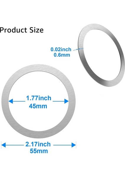 Yeşil Stil Magsafe Için Kablosuz Şarj Etiketi Evrensel Manyetik Araç Telefonu Tutucu Metal Halka Yuvarlak Demir Sac iPhone Pro Max Için (Yurt Dışından) fırsatları