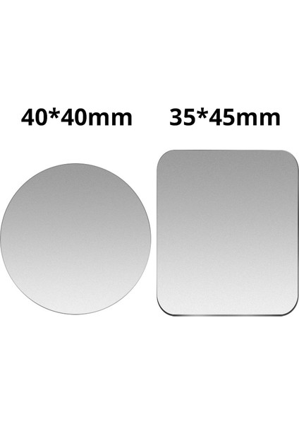 Yuvarlak Gümüş 35X45MM Stili Manyetik Araç Telefonu Tutucu Için Yapışkanlı Demir Plakalı Yeni Metal Plaka Mıknatıs Telefon Standı Için Dairesel Kare Demir Levhalar Standı (Yurt Dışından)