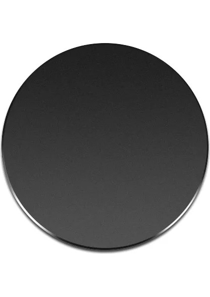 1 Adet Siyah Yuvarlak Stil Etiketli Metal Plaka Manyetik Araç Telefonu Tutacağı Aksesuarlar Için Kullanın Mıknatıs Standı Için Yedek Metal Plaka Demir Sac (Yurt Dışından)